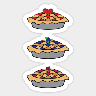 Strawberry, Blueberry, Raspberry Pie Sticker